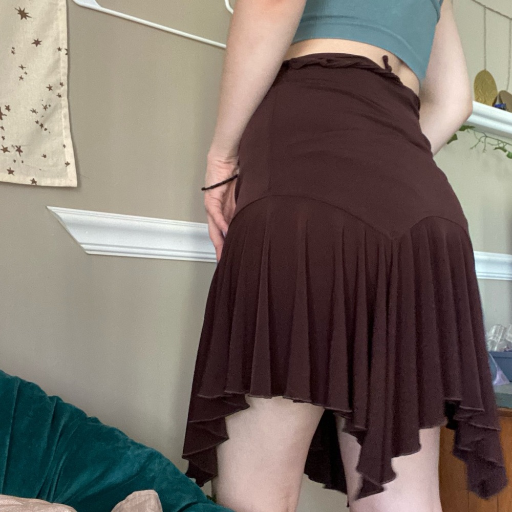 Early 2000s Midi Brown Skirt
